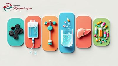 Методы лечения наркомании - инфографика